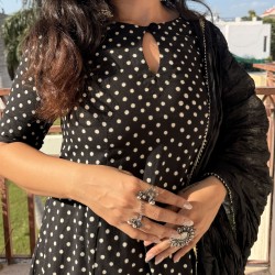Polka Dot A-Line Kurti