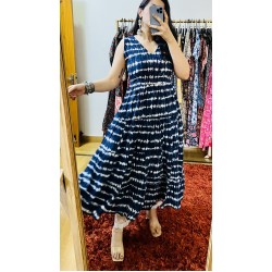 Blue Tie & Dye Dress