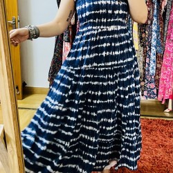 Blue Tie & Dye Dress