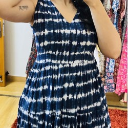Blue Tie & Dye Dress