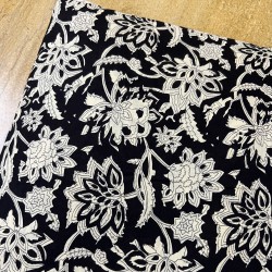 Black & White Printed Straight Long Kurti