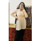 White Yellow Short Kurti