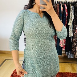 Blue Short Kurti