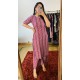 Dark Purple Kurta and Bottom set