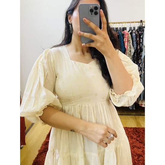 White Golden Ruhani Dress