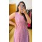 Lavender lining Straight Long Kurti