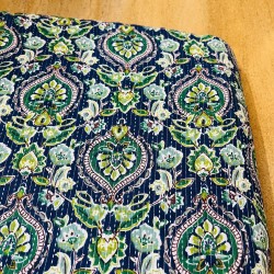 Blue Kantha Straight Long Kurti